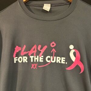 Gray and Pink 'Play for the Cure' T-Shirt